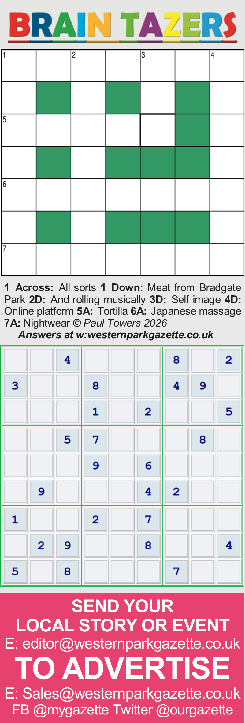 Western Park Gazette Brain Tazer